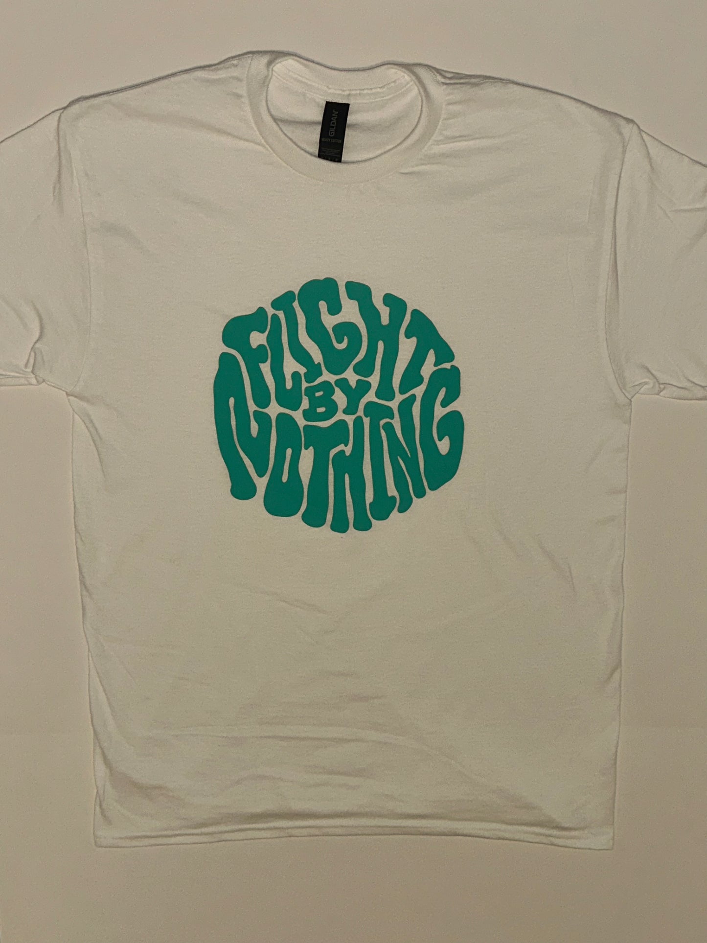 flight by nothing logo t shirt