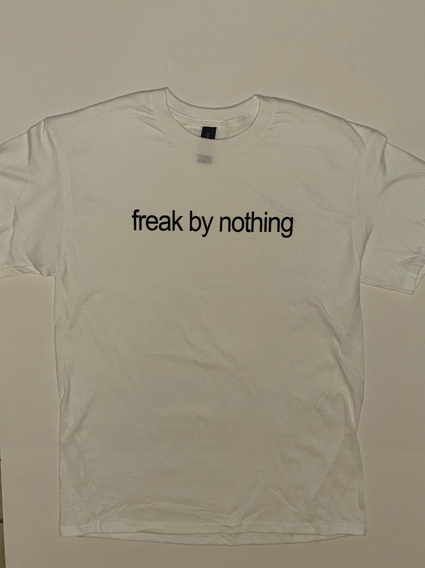 white freak by nothing t shirt