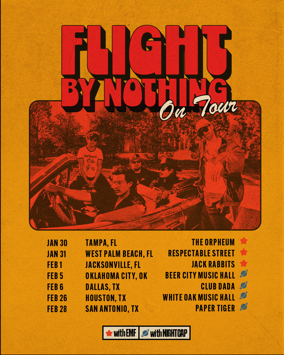 Flight by Nothing On Tour poster