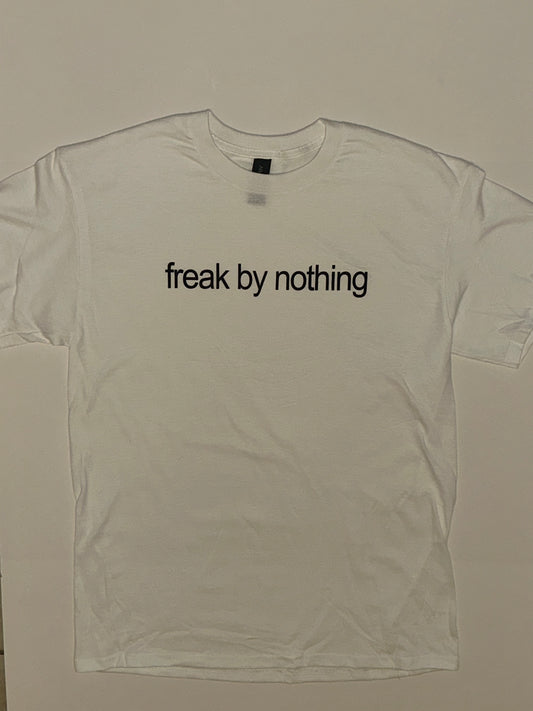 white freak by nothing t shirt